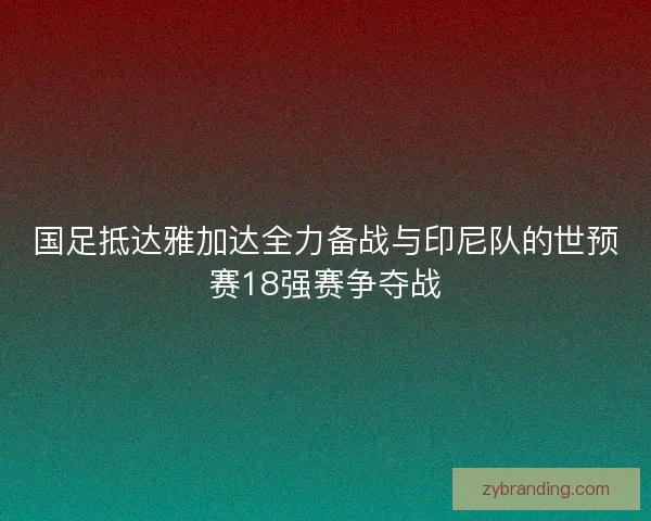 国足抵达雅加达全力备战与印尼队的世预赛18强赛争夺战